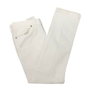 Levi's Womens Size 30 Classic Straight White Denim Jeans Mid Rise Minimalist